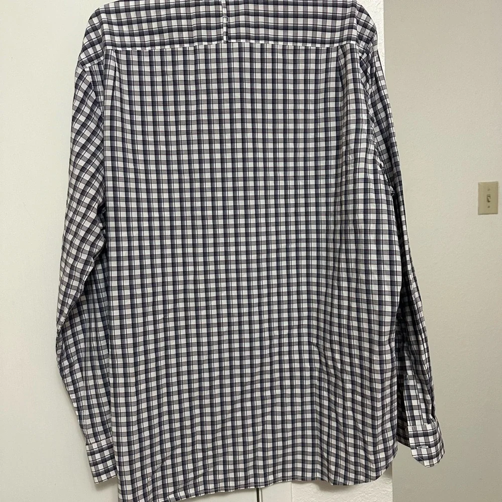 Banana Republic Men’s Slim Flit Button Up Plaid Shirt Sz XL